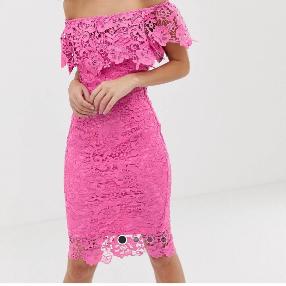 ASOS Bardot Lace Pencil Dress